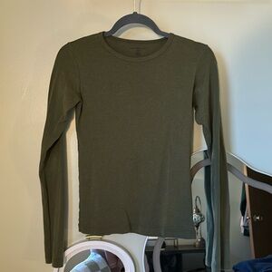 Olive Green Long Sleeve T-Shirt